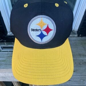 NFL Pittsburgh Steelers Black and Gold Logo Snapback Hat